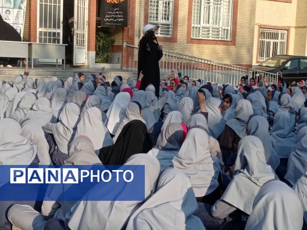 مراسم شهادت حضرت فاطمه (س) در دبستان علی دهقانیان ۲ تبادکان