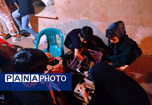 مراسم عزاداری سیدالشهدا در کنار مزار شهدای گمنام نیشابور