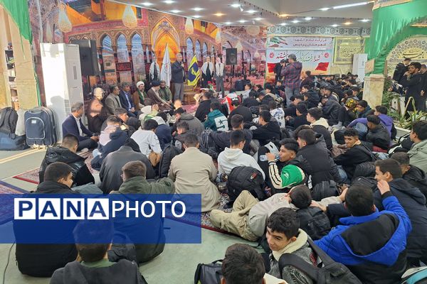 بدرقه کاروان راهیان نور دانش‌آموزی شهرستان پردیس