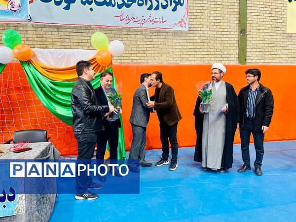 جشن میلاد حضرت علی (ع) در مدرسه معلم آشخانه 