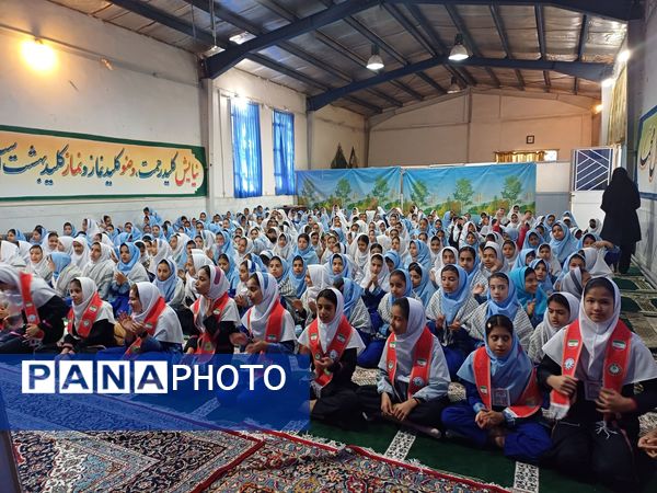 آیین نواختن زنگ پدافند غیرعامل در زاوه