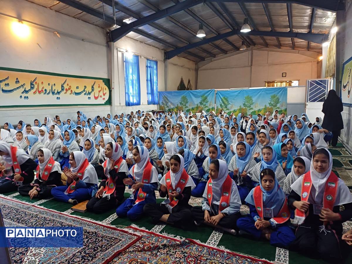 آیین نواختن زنگ پدافند غیرعامل در زاوه