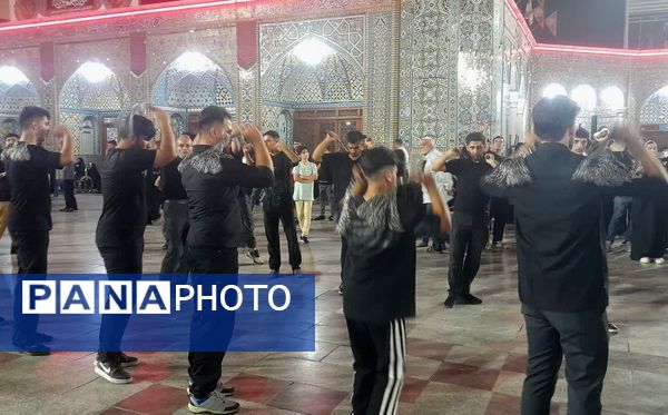 حرم حضرت معصومه(س) در شب شهادت برادر