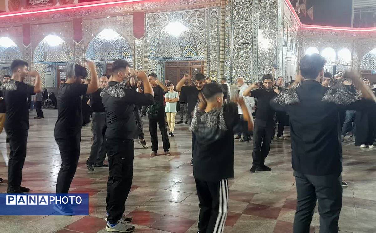 حرم حضرت معصومه(س) در شب شهادت برادر