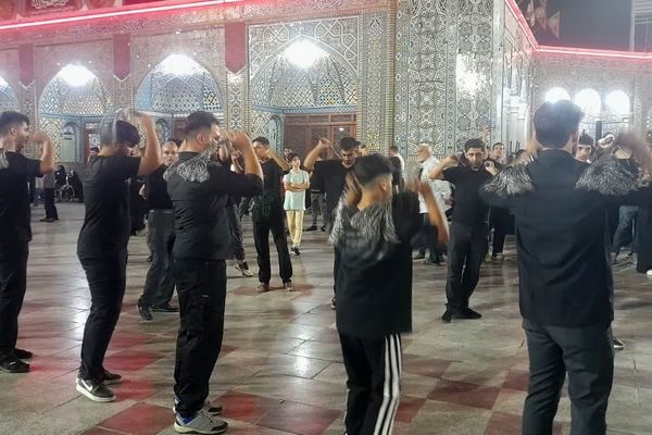 حرم حضرت معصومه(س) در شب شهادت برادر