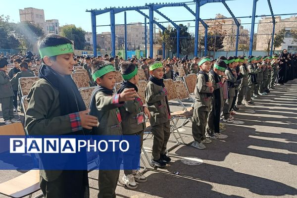 عطر عزای فاطمی در دبستان دکتر اکبری باقرشهر 