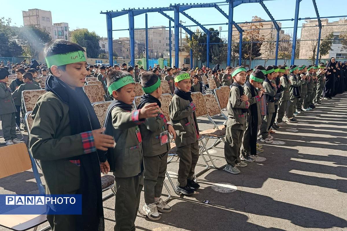 عطر عزای فاطمی در دبستان دکتر اکبری باقرشهر 