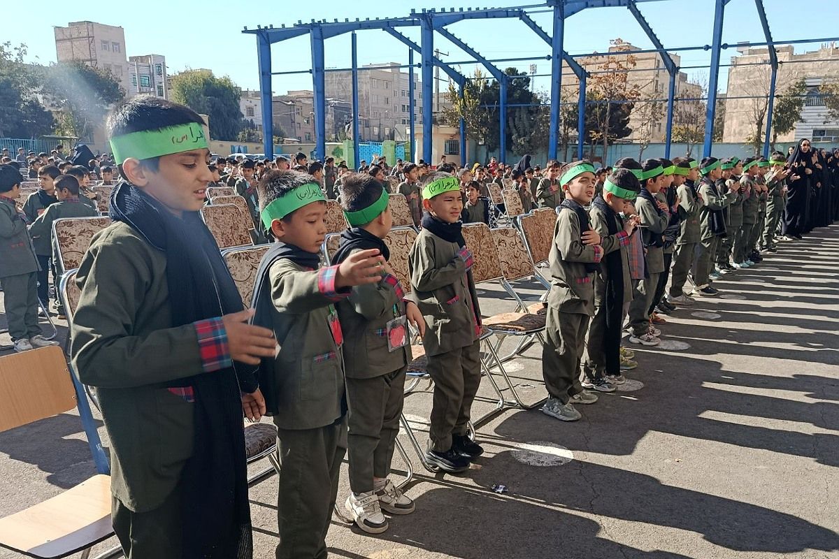 عطر عزای فاطمی در دبستان دکتر اکبری باقرشهر 