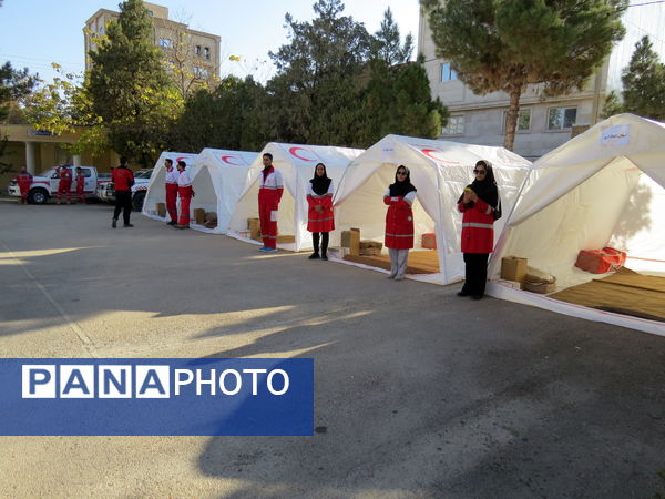 رزمایش دانش‌آموزی پدافند غیرعامل در شهرستان بجنورد 