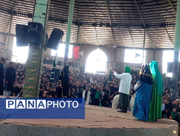 آیین سنتی شبیه خوانی اربعین حسینی در احمدآباد میانجلگه
