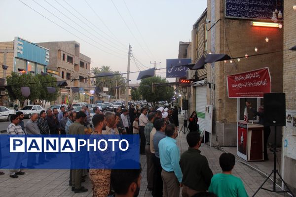 جشن مردم حاجی‌‌آباد برای پیروزی در مقابل رژیم صهیونسیت و آمریکای جنایتکار