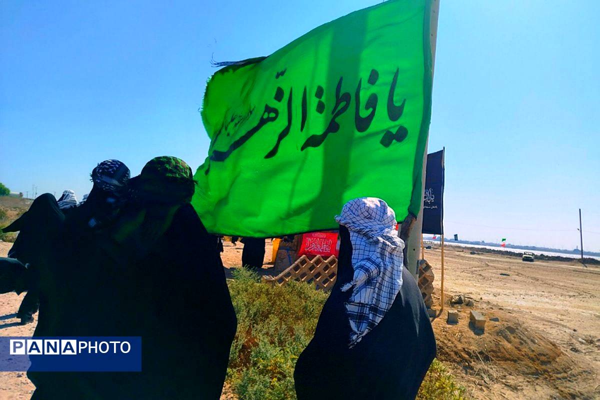 سومین روز اردوی راهیان نور دانش آموزان ملارد در اروند رود