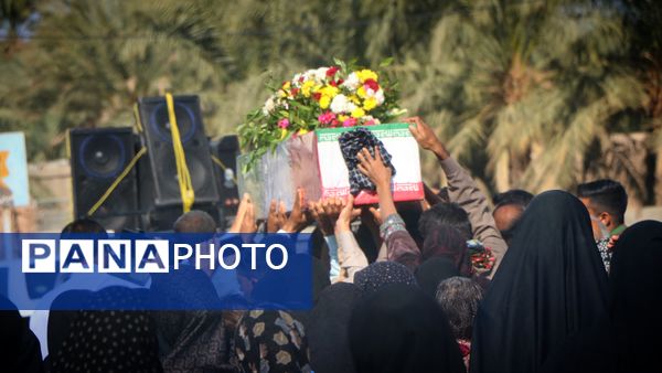 تشییع پیکر مطهر شهید گمنام در روستاهای شهرستان ریگان