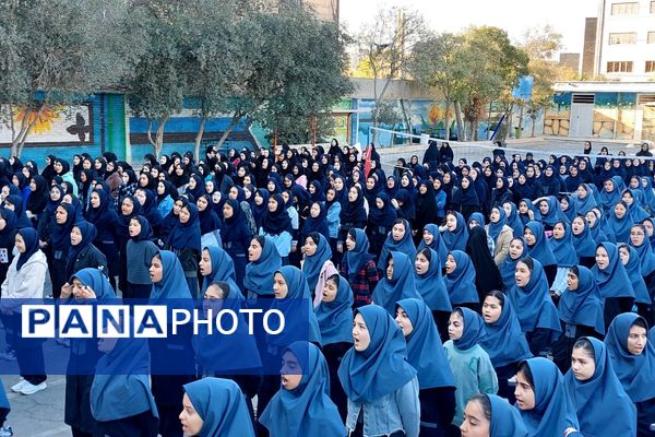 افتتاحیه طرح گلستان زندگی  دبیرستان شهدای هسته‌ای قرچک 