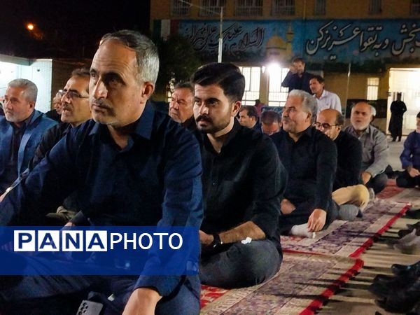حضور فرهنگیان کاشمر در مراسم عزاداری محرم