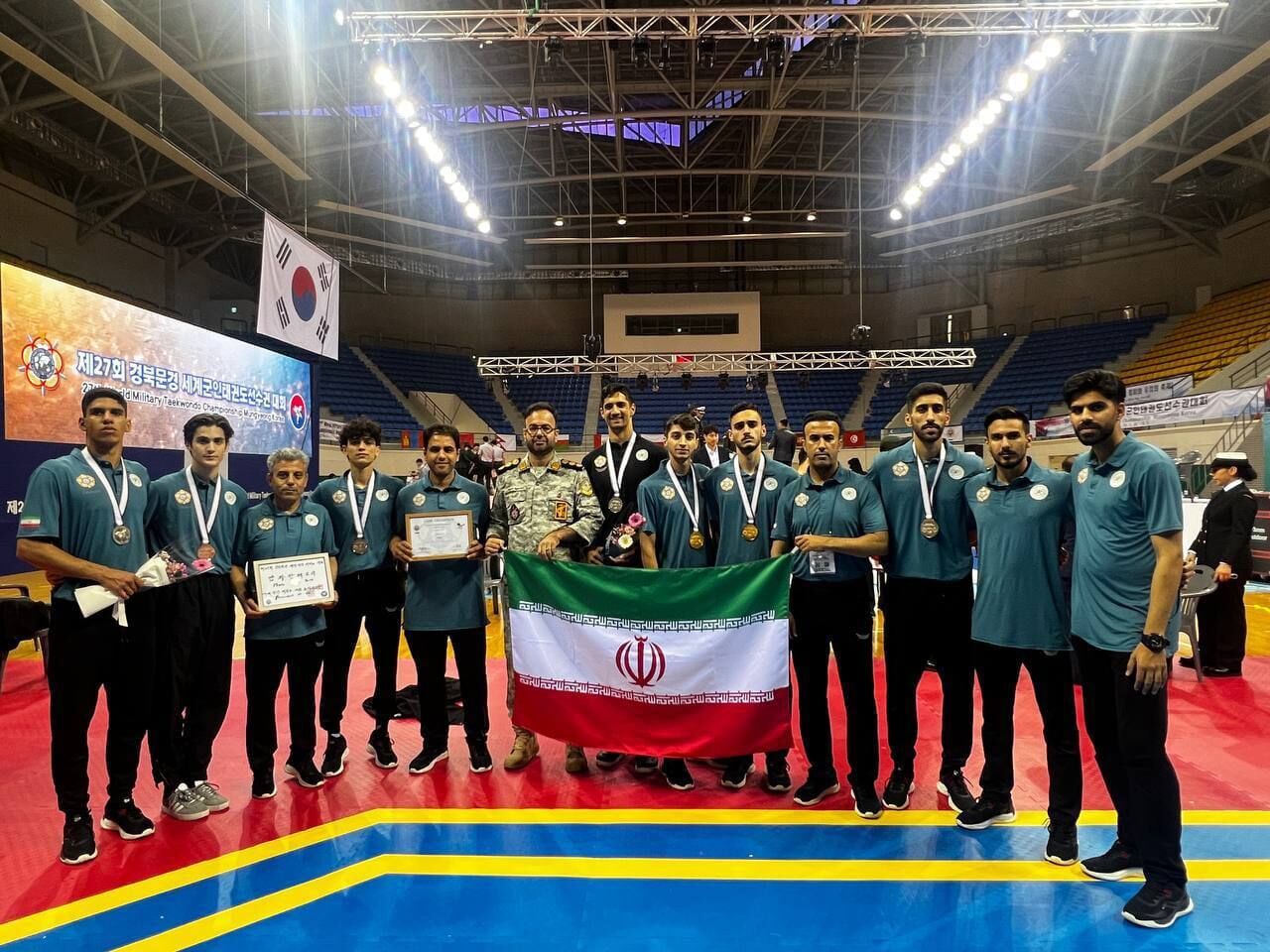 تیم تکواندو ایران نایب قهرمان ارتش‌های جهان شد