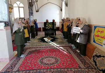 برگزاری ایام فاطمیه در مدرسه شاهد مطهره اسلام آباد غرب