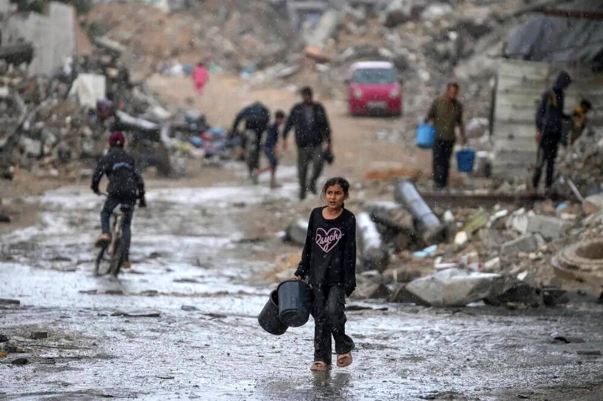 اوضاع فاجعه‌بار مردم فلسطین در سرمای غزه