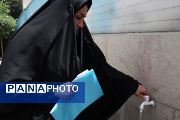 بازدید از مدرسه سعادت جهت برسی وضعیت ایمنی و بهداشت  براساس اصول آیین نامه بهداشت محیط مدارس