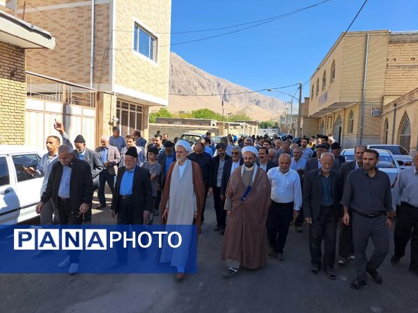 راهپیمایی بشارت نصر در شهر و بخش گندمان 