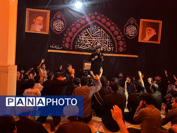 مراسم شب سوم سوگواری حضرت فاطمه(س) در تپه شهدای گمنام کهنوج