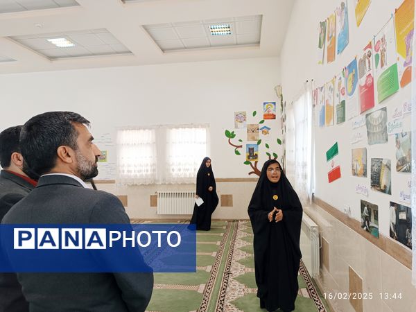 بازدید مسئول اتحادیه انجمن اسلامی یزد از دبیرستان دخترانه شهید زینلی بهاباد