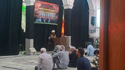مراسم شب اربعین در مسجد الهادی نیشابور