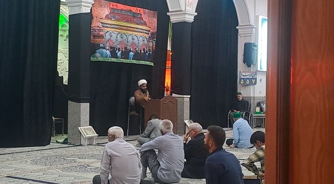 مراسم شب اربعین در مسجد الهادی نیشابور