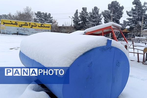 بارش زیبای برف پاییزی در شهرستان نیشابور 