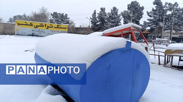 بارش زیبای برف پاییزی در شهرستان نیشابور 