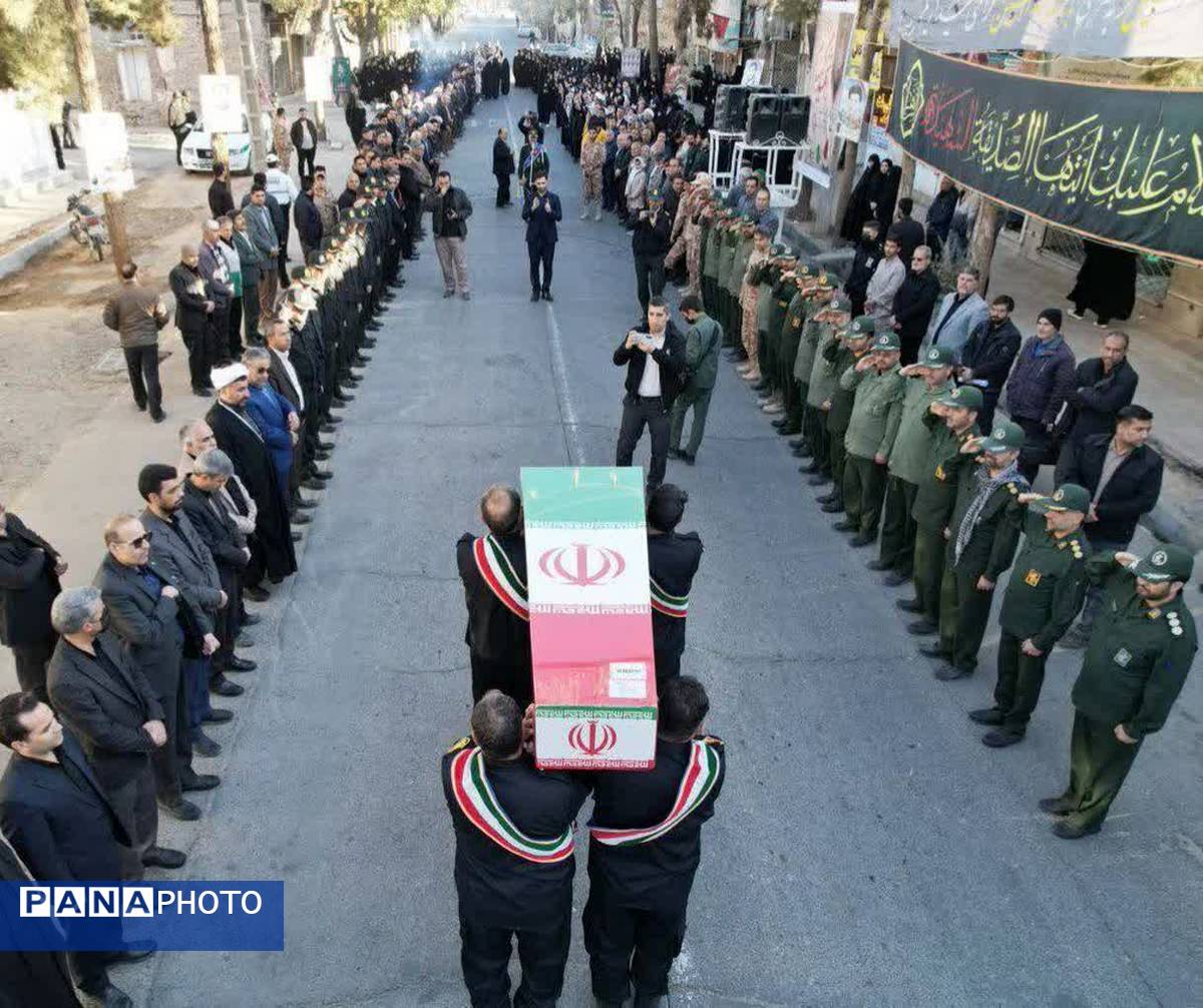 تشییع  پیکر مطهر شهید خوشنام در شهرستان خلیل آباد 