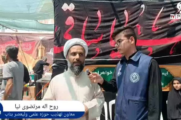 روایت همدلی دانش‌آموزان و فرهنگیان بناب در مسیر خدمت به زائرین کربلا