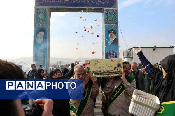 آیین تدفین شهید گمنام در کرمانشاه