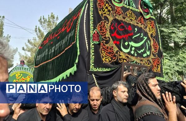 آیین نخل گردانی روز عاشورا با حضور کم نظیر مردم منطقه امامزاده بادرود