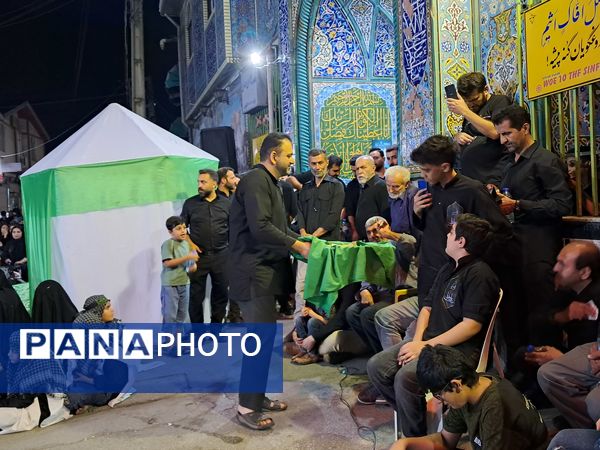 آیین خیمه سوزان در مسجد ابوالفضل قائمشهر