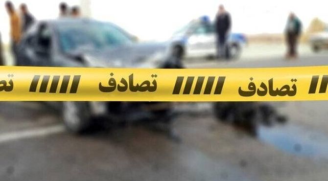 تصادف چند خودرو در اتوبان تهران–قم 