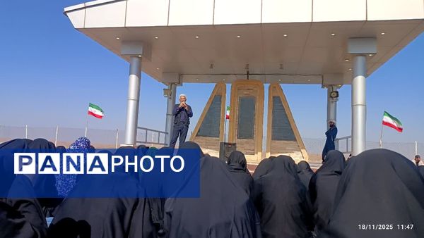 بازدید دختران استان گلستان از مناطق جنگ ۸ ساله دفاع مقدس در سفر راهیان نور