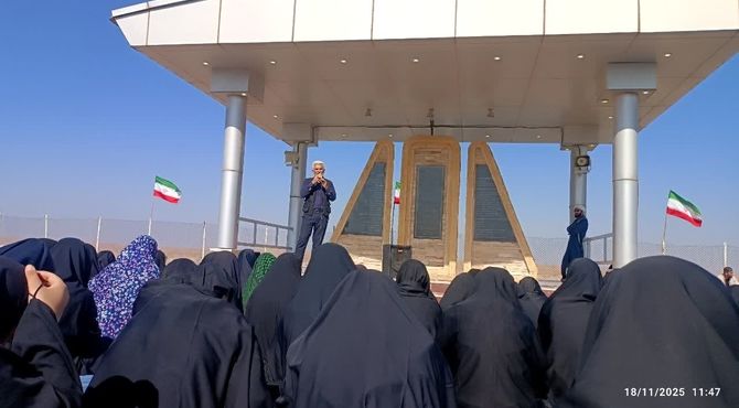 بازدید دختران استان گلستان از مناطق جنگ ۸ ساله دفاع مقدس در سفر راهیان نور