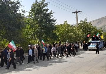 همایش پیاده روی جاماندگان اربعین حسینی در روستای مارکده 
