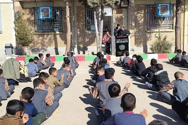  سوگواری شهادت حضرت زهرا (س) در دبستان شهید پسندیده فدافن