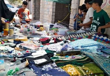 عرضه لوازم‌التحریر و محصولات حجاب با قیمت مناسب در مسجد صاحب‌الزمان کوهنانی