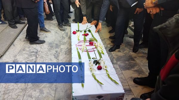 تشییع پیکر جانباز شهید علی فتح آبادی در نیشابور 