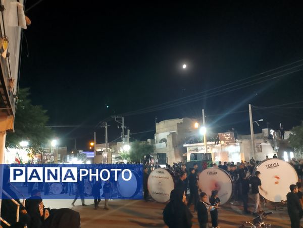عزاداری هیئات روستای رزق آباد در شب دهم ماه محرم