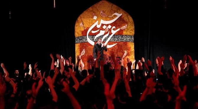 پرچم عزای سیدالشهدا در ششده؛ فریادی علیه ظلم صهیونیست‌ها