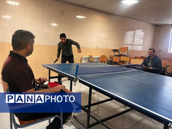 رقابت ورزشی تنیس روی میز فرهنگیان در نوخندان