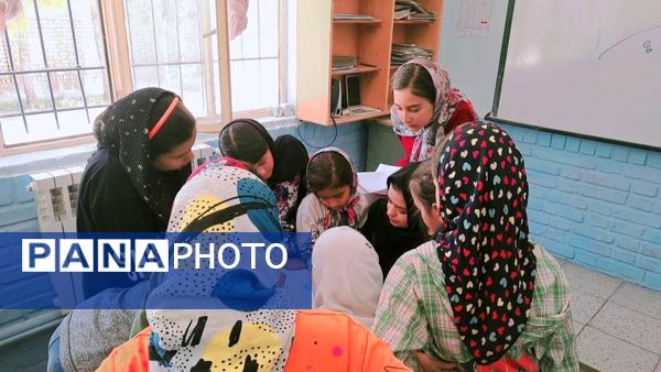 برگزاری اردوی جهادی در روستای قوچ پلنگ شهرستان کاشمر 