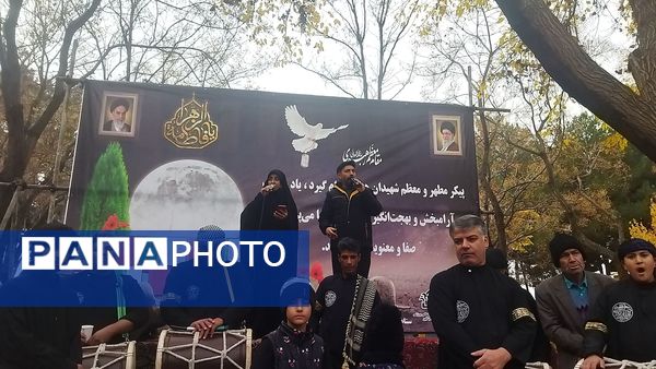 تدفین شهید گمنام در پارک مهر نیشابور 