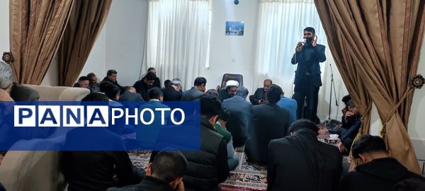 مراسم دعا ندبه هم زمان با ایام فاطمیه در شهرستان خلیل‌آباد