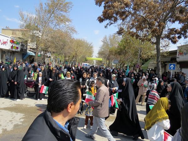 راهپیمایی روز قدس در شهرستان بجنورد 