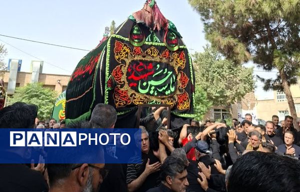 آیین نخل گردانی روز عاشورا با حضور کم نظیر مردم منطقه امامزاده بادرود